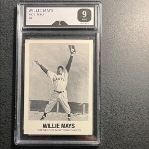 Willie Mays 1977 TCMA #8-Graded 9